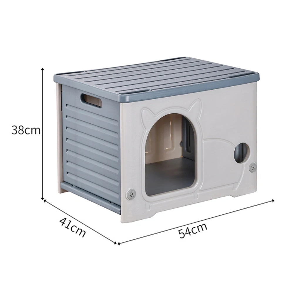 AlloetCN Outdoor Cat House Waterproof Cozy Shelter For Small Pets