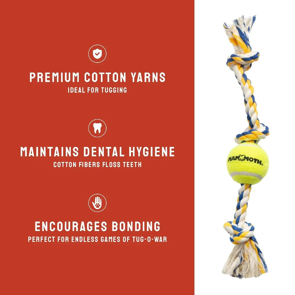 5 Knot Tug Rope Dog Toy For Aggressive Chewers Durable