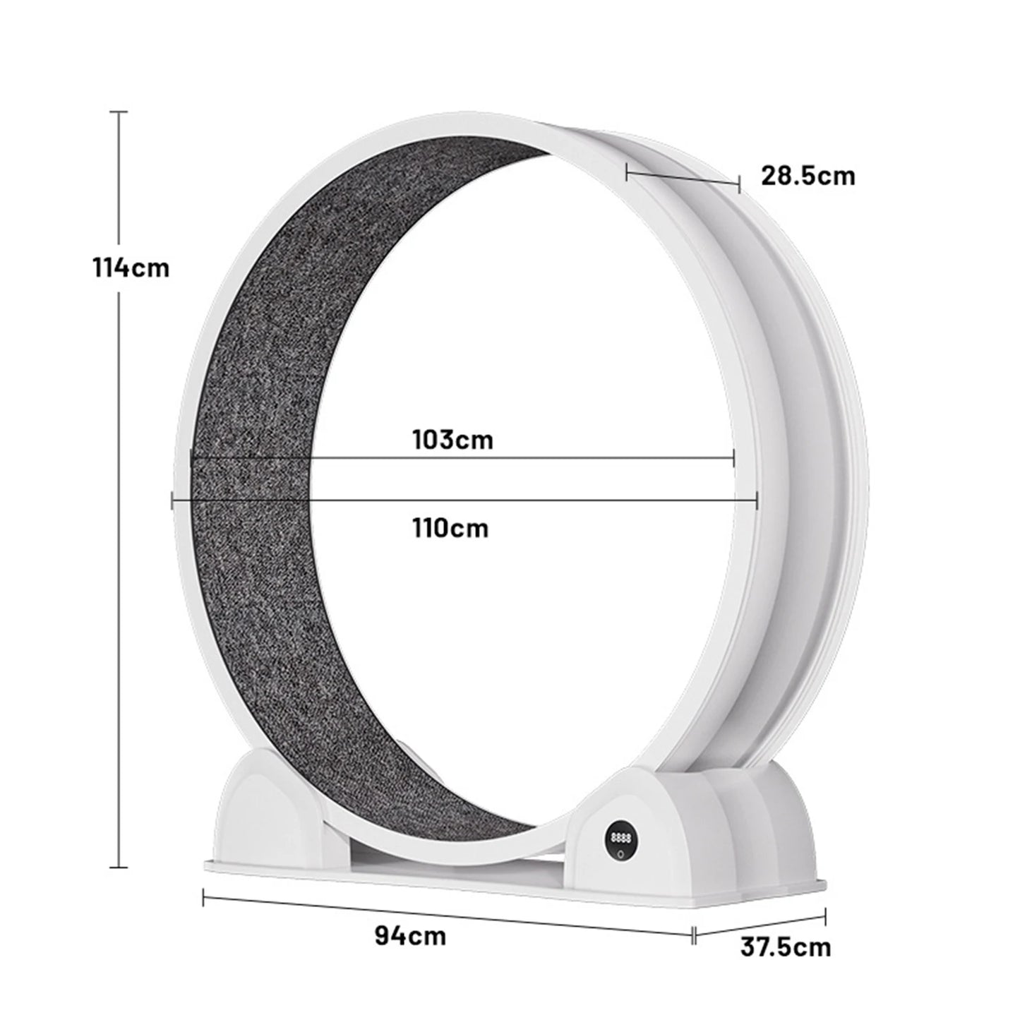 HiMISSCN Cat Exercise Wheel Indoor Quiet Treadmill With Pedometer