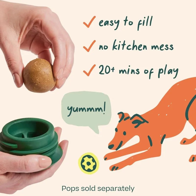 Interactive Silicone Dog Chew Toys With Weighted Base Snack Box