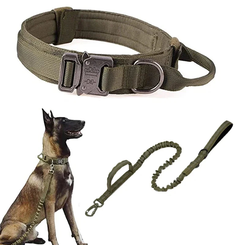 Cooyomoo Durable Dog Collar Leash Set Training Accessories