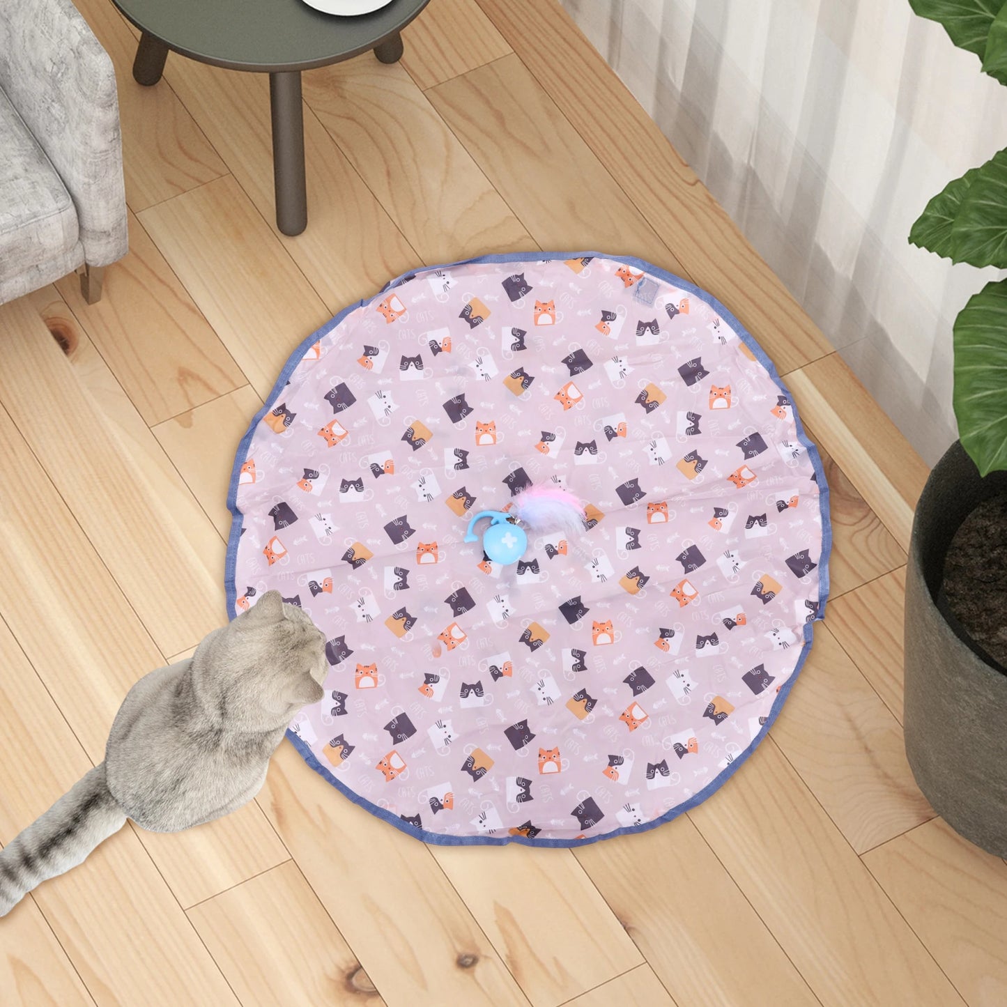 Interactive Cat Toy Reusable Motion Activate Chirping Cat Toy Mouse Catching Game for Pet Hide and Seek Game Accessories