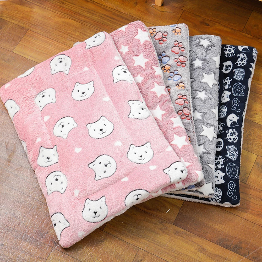 Thick Warm Flannel Cat And Dog Sleeping Cushion