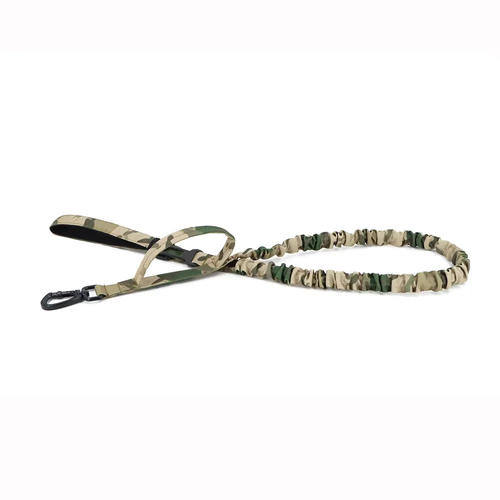 Dog Leash With Adjustable Elastic Rope And Dual Handles