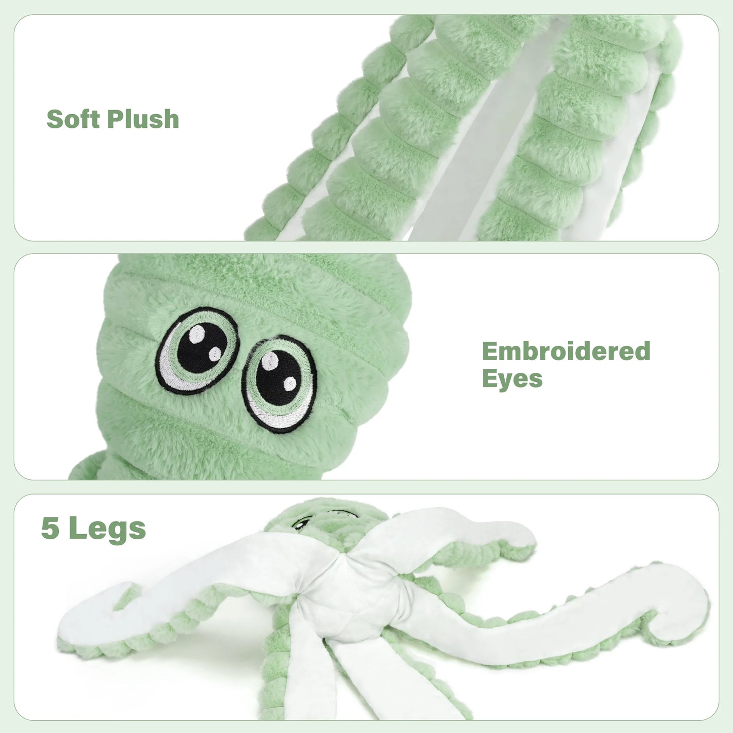 Squeaky Plush Dog Toy For Interactive Chewing And Teething