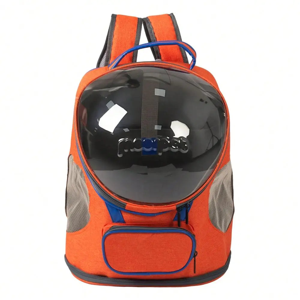 Backpack Carrier, Foldable, Breathable Transparent, Suitable For Cats And Dogs, Portable Travel Bag With Zipper, Essential Pet