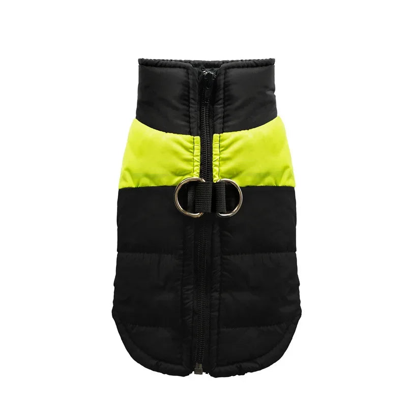 NONECN Waterproof Warm Dog Coat Padded Zipper Jacket
