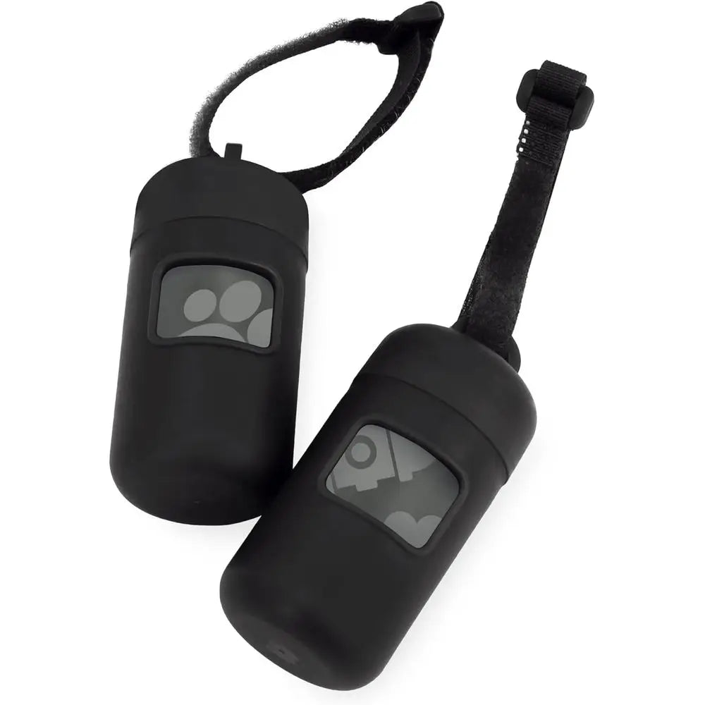 Dog Poop Bag Holder Leash Attachment With 30 Bags Dispenser