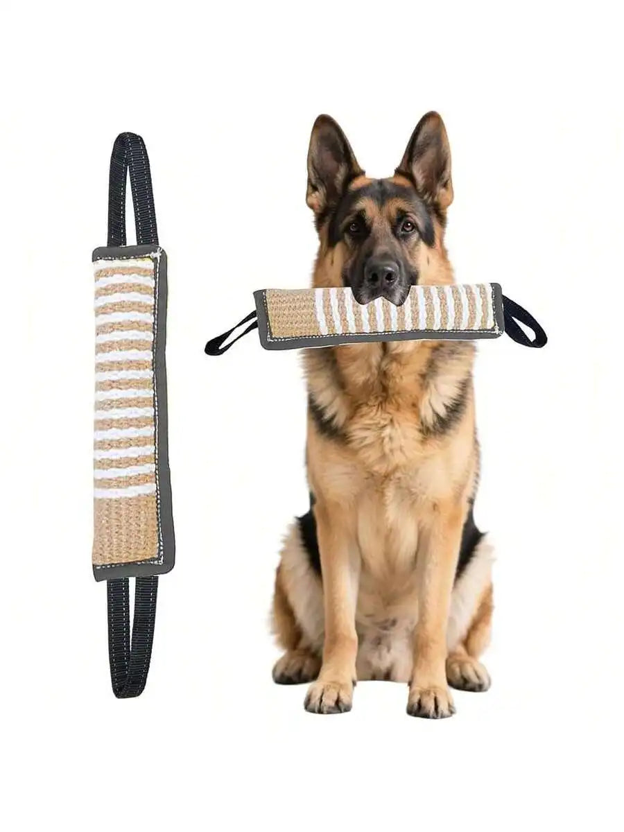 Durable Dog Tug Toy Squeaky With Two Handles For Training