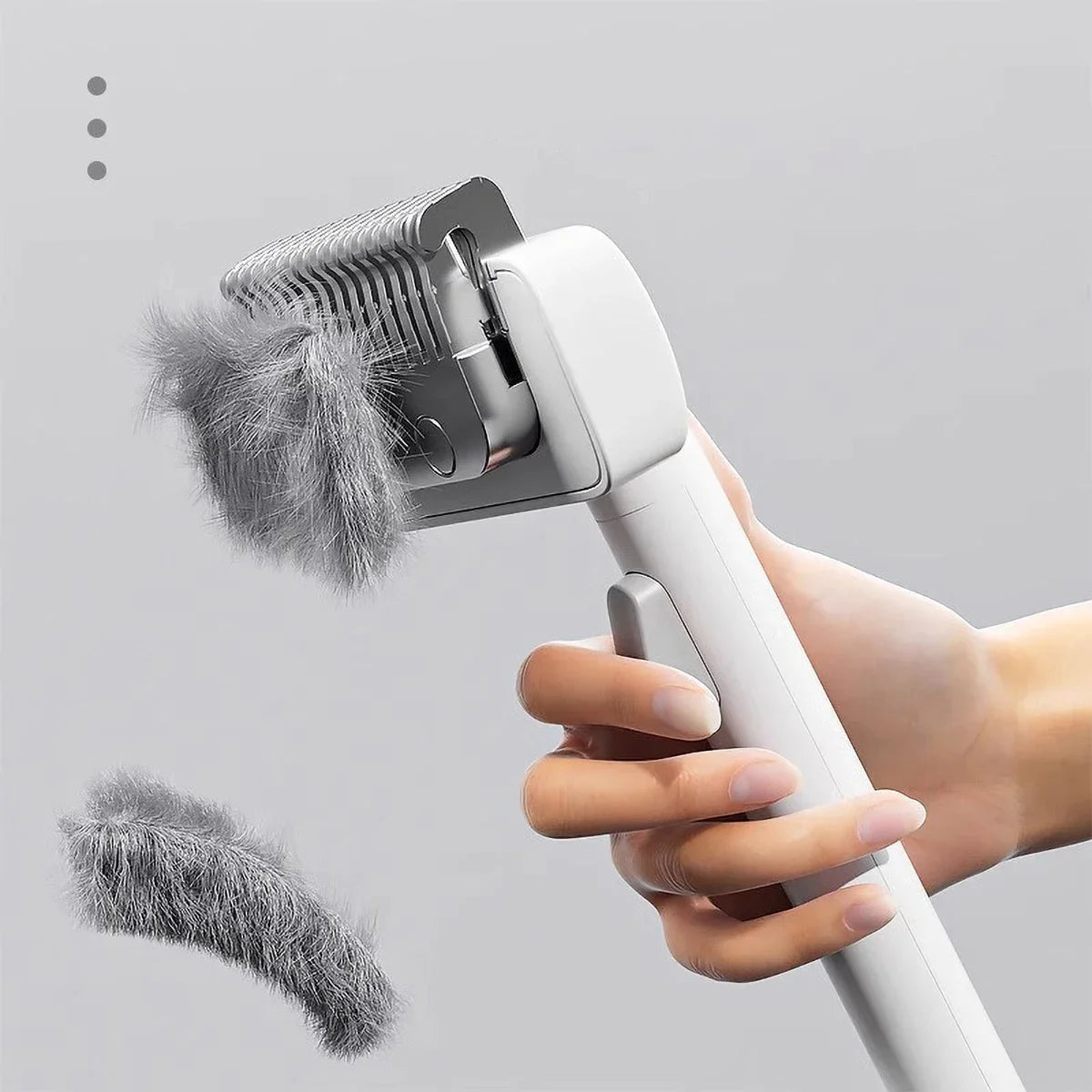 Stainless Steel Pet Grooming Comb With Rounded Knife Head For Cats And Dogs