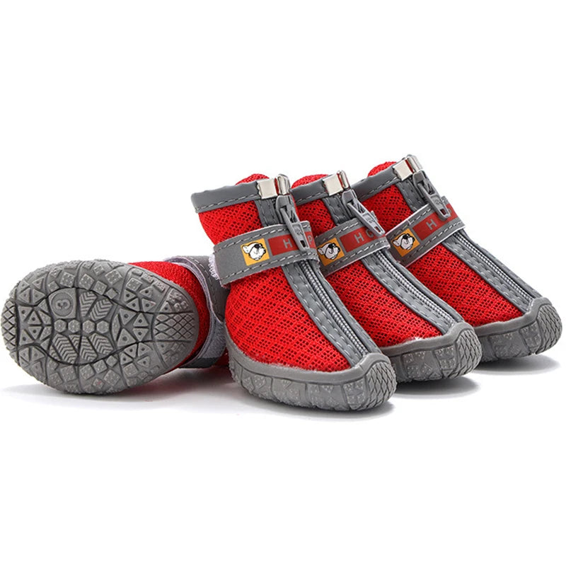 Hobaggo Non-slip Breathable Dog Shoes With Plush Warm Protection