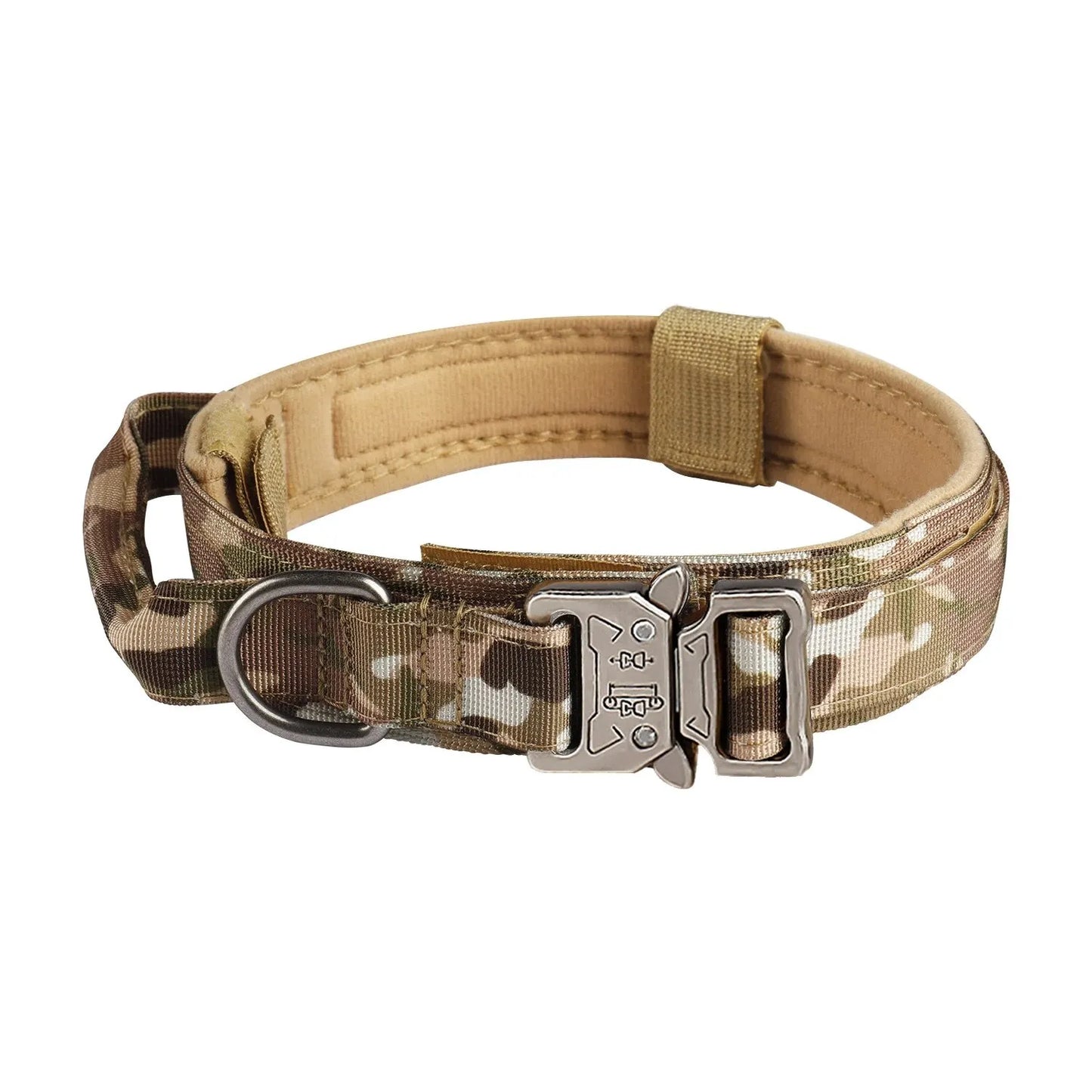 Outdoor Dog Collar With Metal Buckle Breathable Nylon