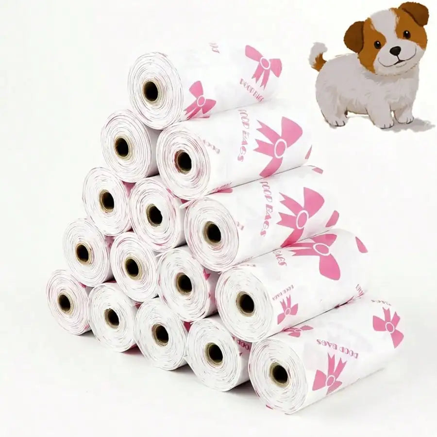 NONEDog Litter Poop Bags 180 Count Super Thick Leak Proof