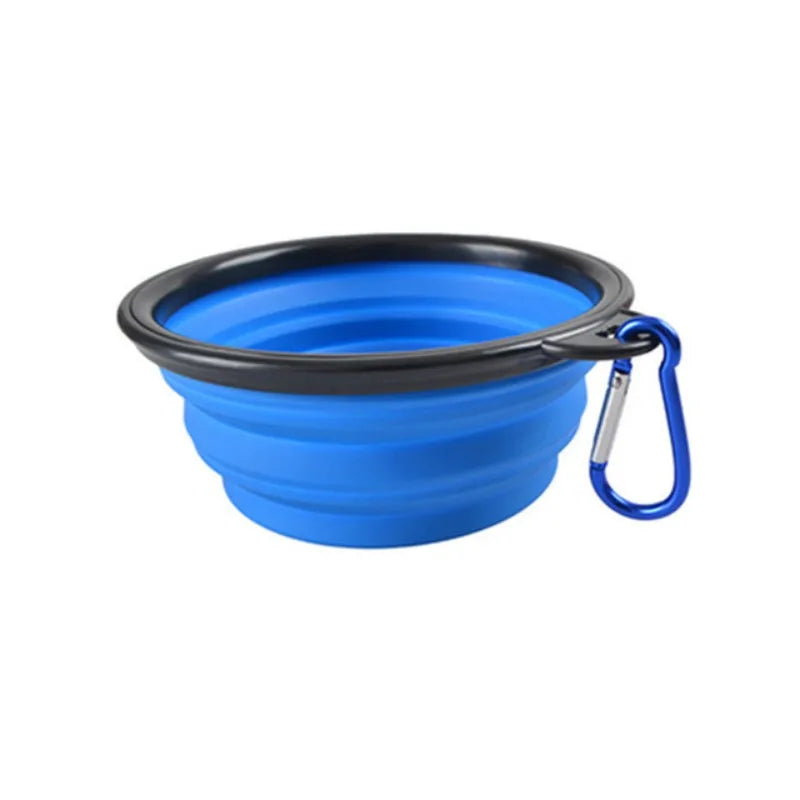 Portable Collapsible Pet Food Bowl TPR Silicone For Travel
