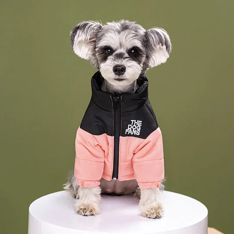 Winter Embroidered Dog Coat For Pets Thickened Warm Clothing