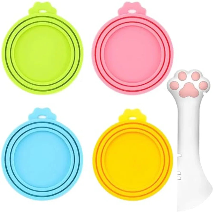Silicone Pet Can Lids 6 Pack Fits Most Canned Foods