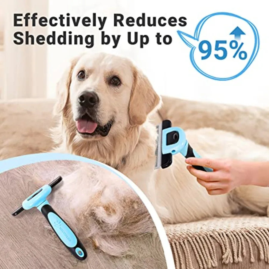 Stainless Steel Pet Grooming Deshedding Brush For Dogs And Cats