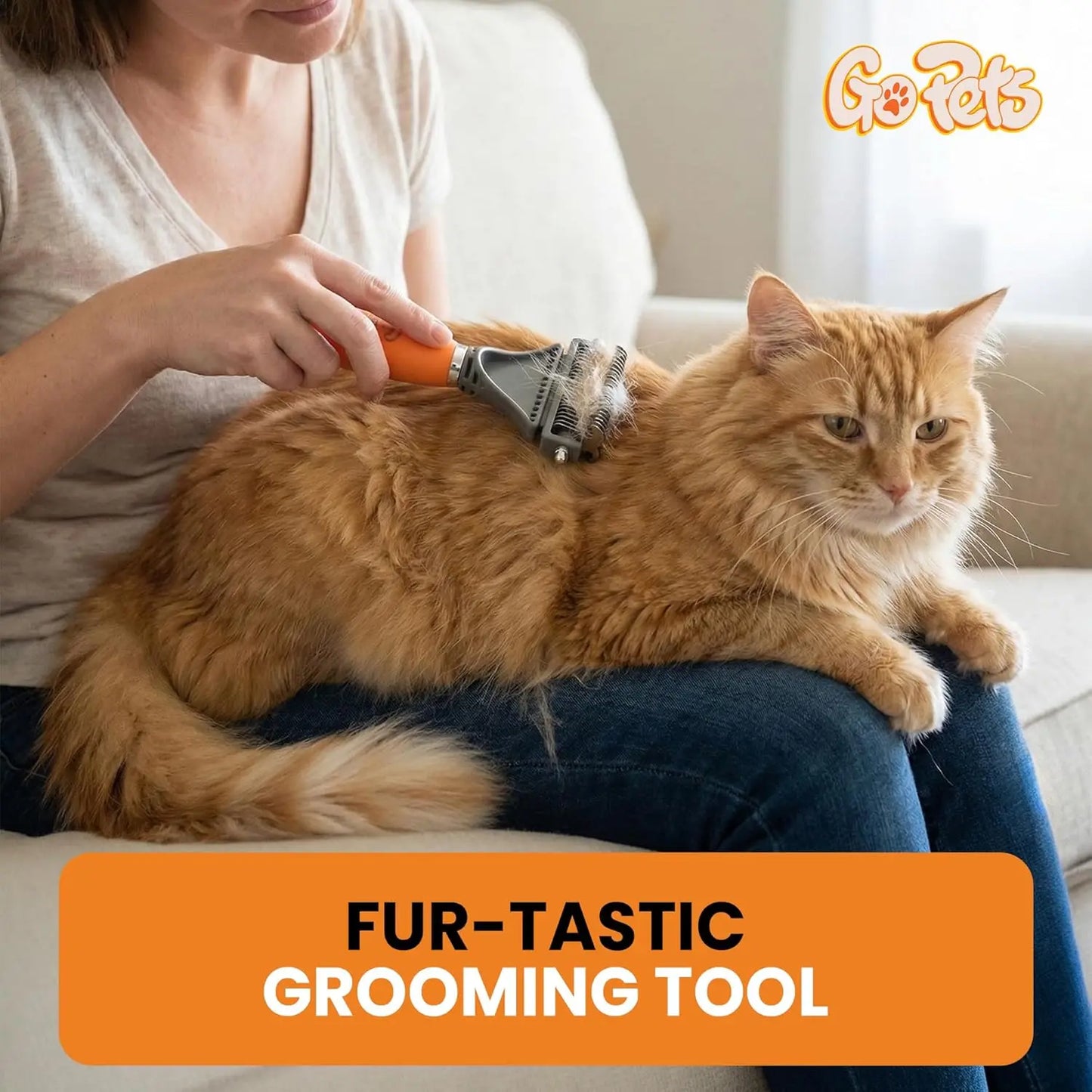 Two In One Dog And Cat Dematting Comb Deshedding Brush