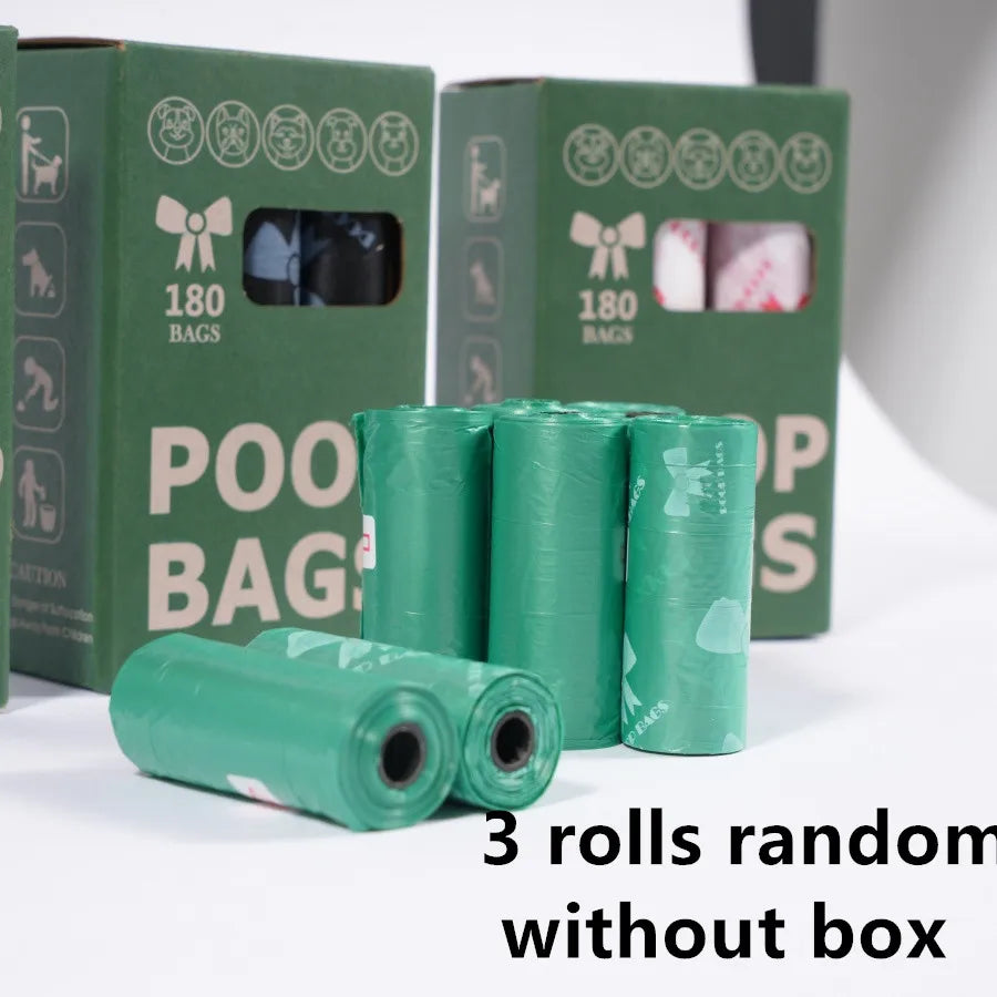 NONEDog Litter Poop Bags 180 Count Super Thick Leak Proof