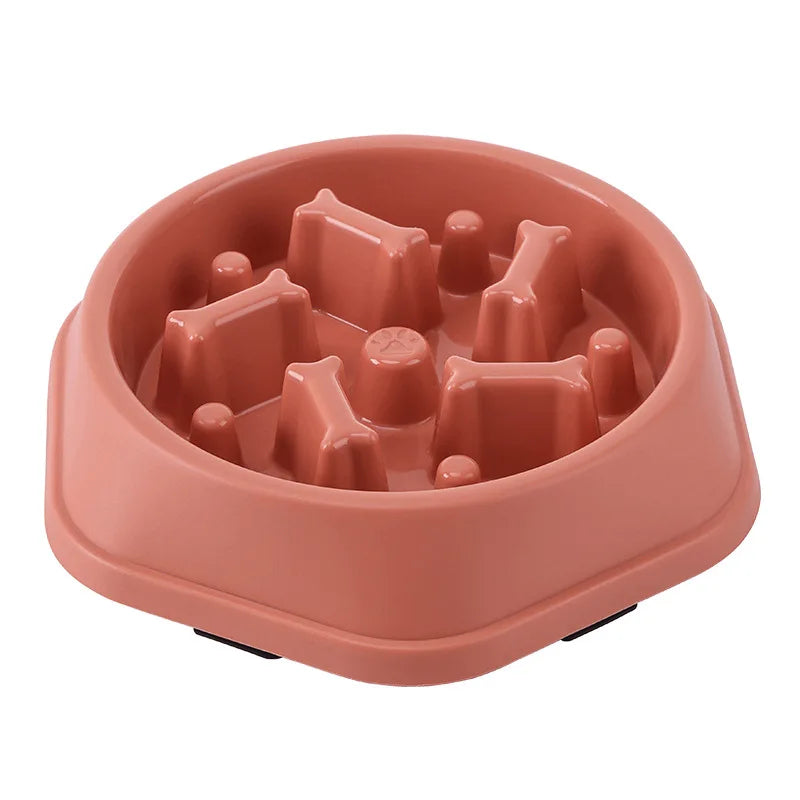 Slow Feeder Pet Bowl For Cats And Dogs NonSlip AntiChoking