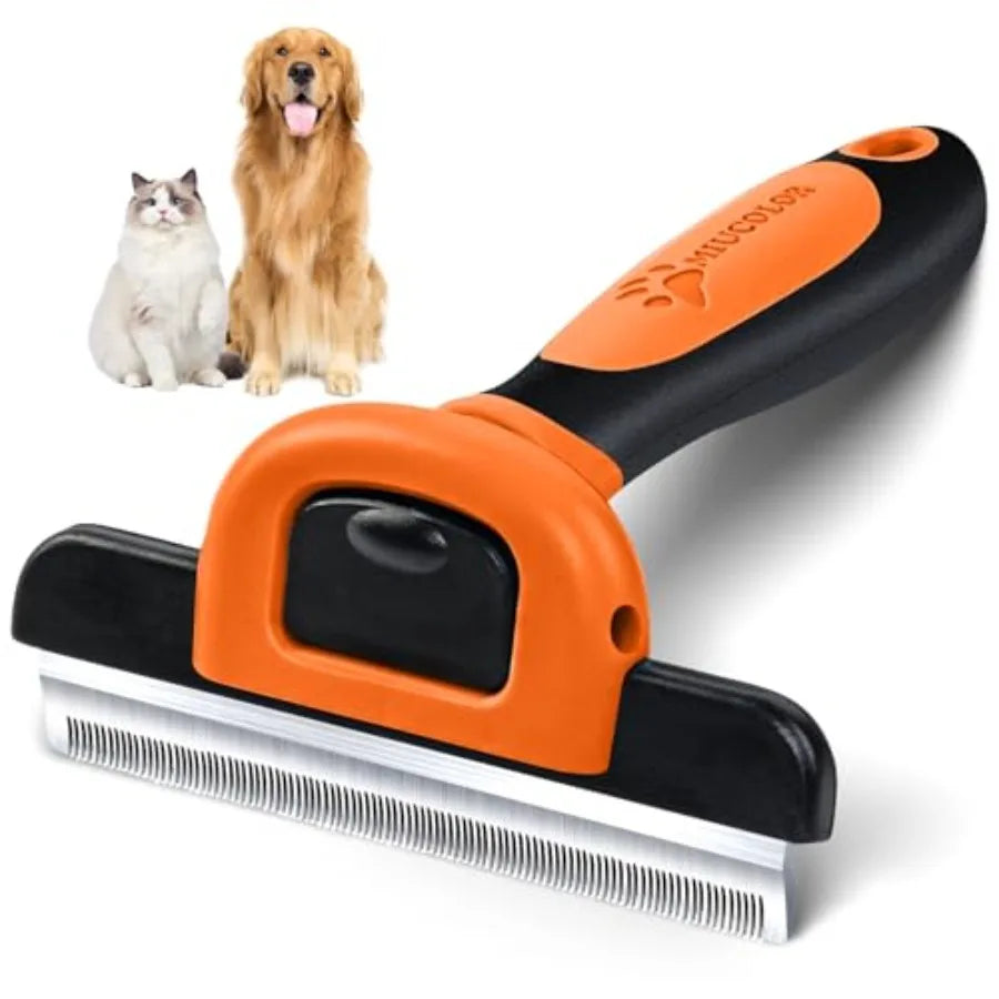 Stainless Steel Pet Grooming Deshedding Brush For Dogs And Cats