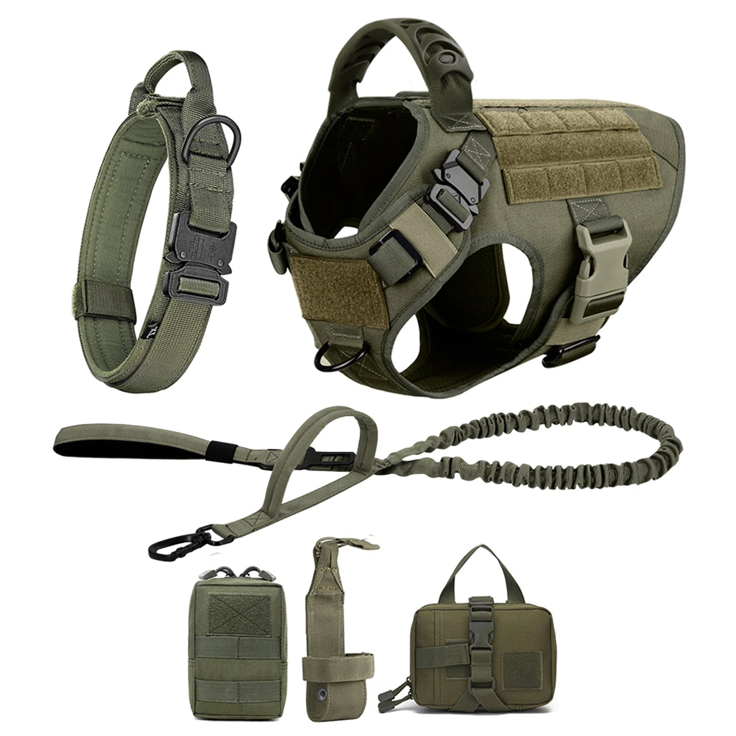 Nylon Large Dog Harness And Leash Set For Training And Walking