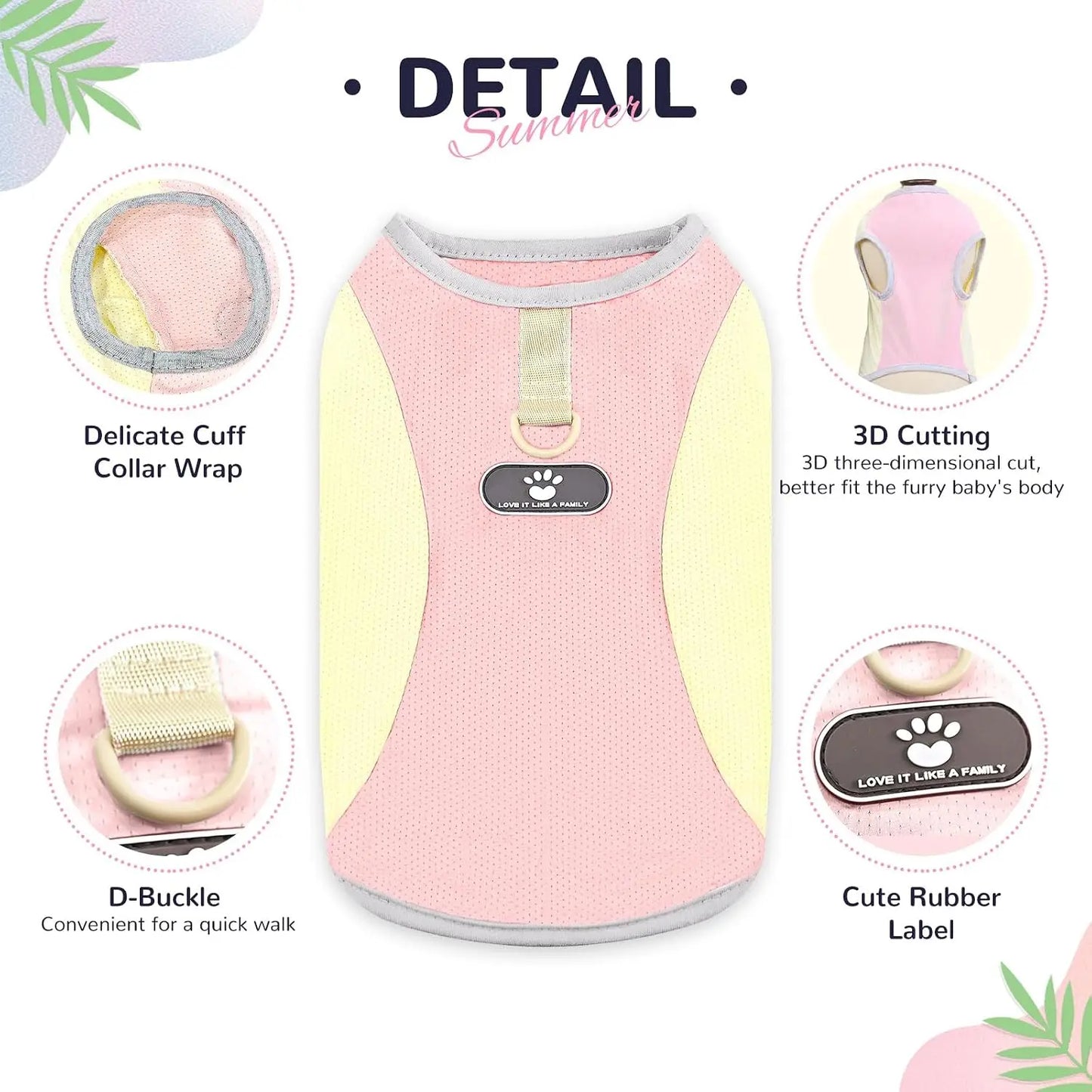 Dog Cooling Vest With Sun Protection Shirt For Small Dogs