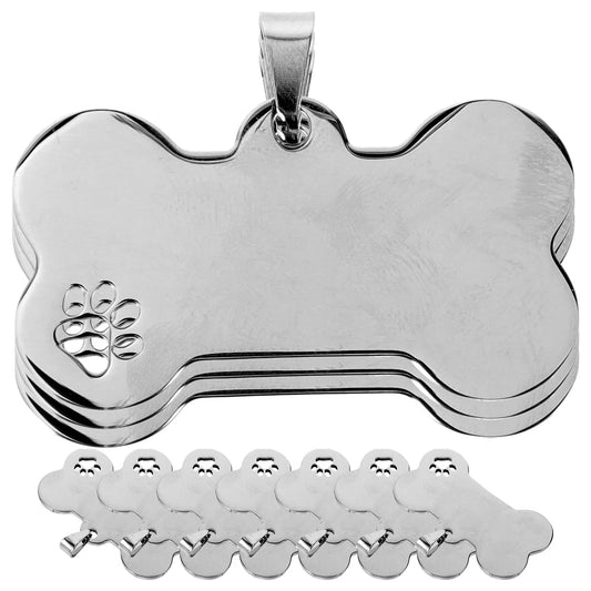 YTYINCN Stainless Steel Dog Tags Engraved Pet ID Set