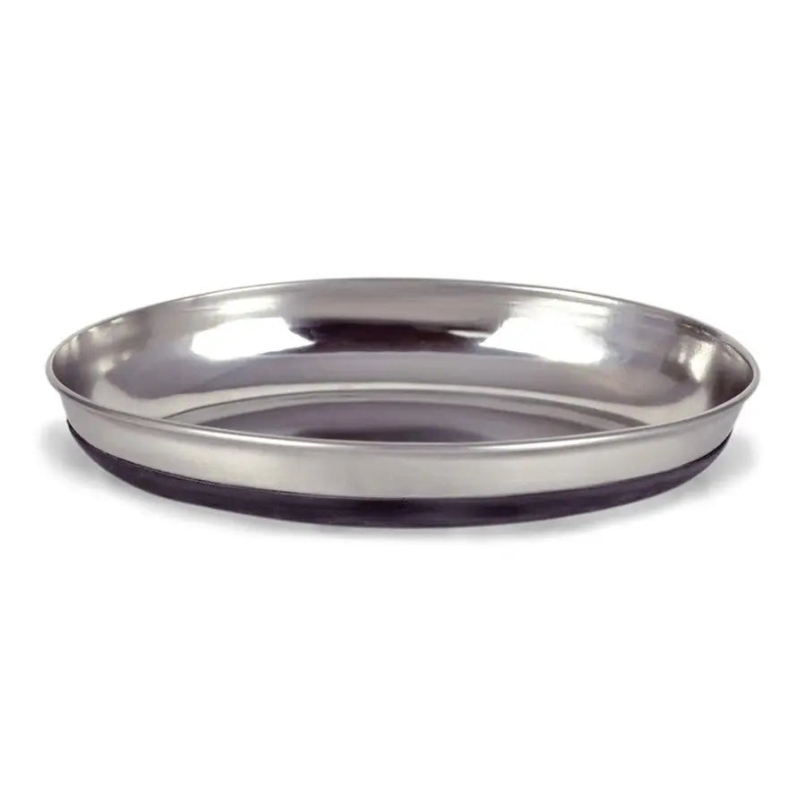 Dish Oval Cat Rubber Bottom Pet Bowl 2 Pack
