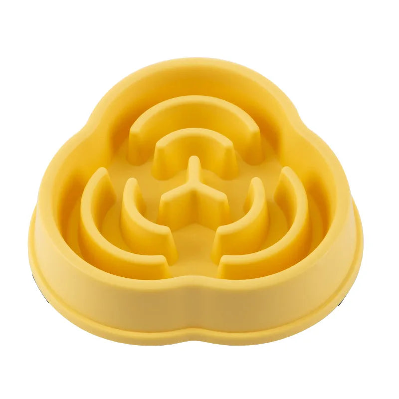 Slow Feeder Dog Cat Bowl Anti Choking Non Slip Plastic
