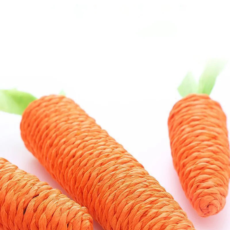Sound Carrot Cat Toy Squeak Teething Stick Anti Bite Scratch