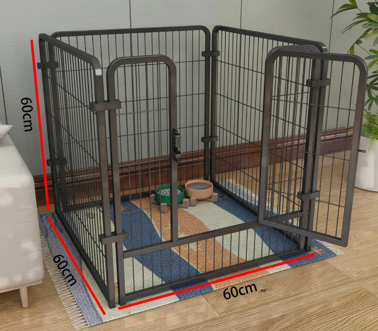 Foldable Dog Fence Playpen For Puppies And Pets Heavy Duty