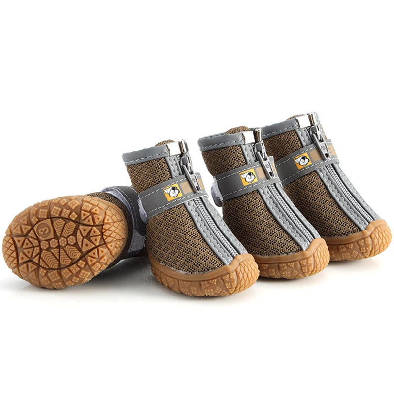 Hobaggo Non-slip Breathable Dog Shoes With Plush Warm Protection