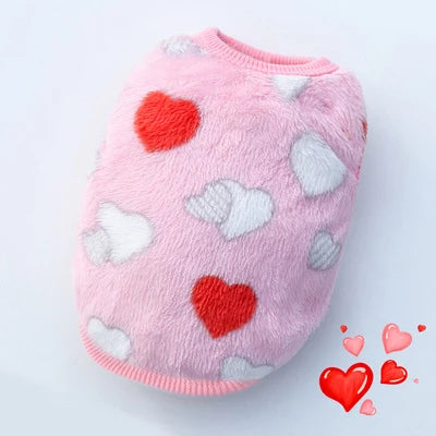 Kajipet Soft Flannel Winter Puffer Vest For Small Dogs And Cats